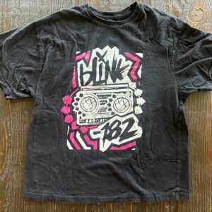 Blink 182 Smiley Boombox Graphic T-Shirt